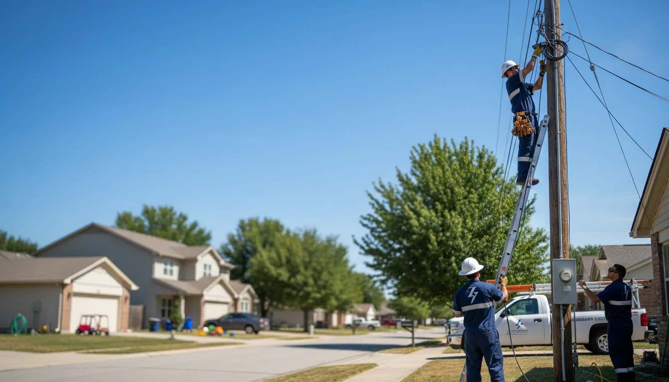 Residential electrician providing installation services in Franklin, KS